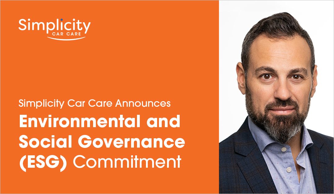 Simplicity Car Care Announces Environmental And Social Governance (ESG) Commitment