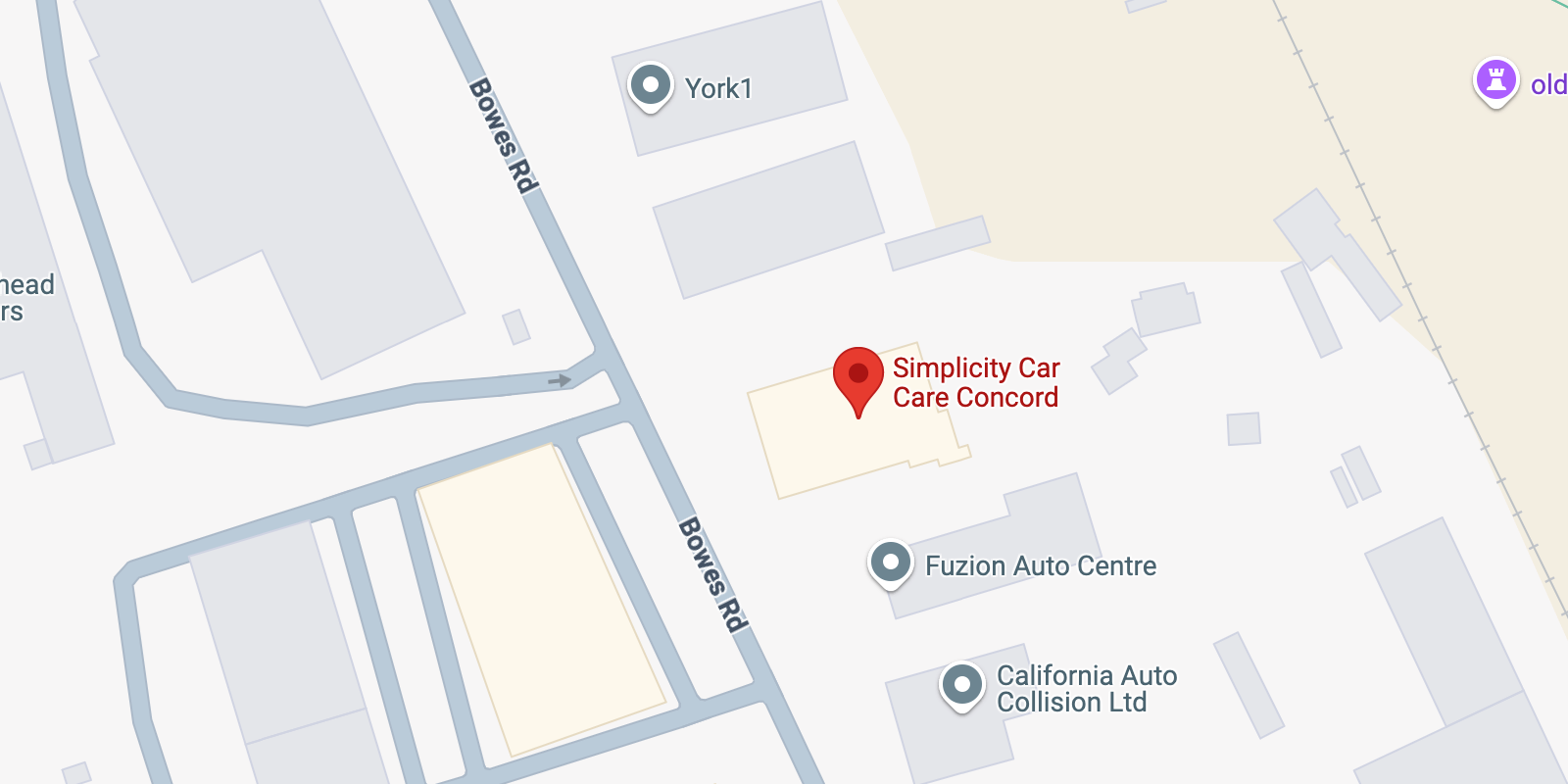 Simplicity Car Care Mississauga East Map